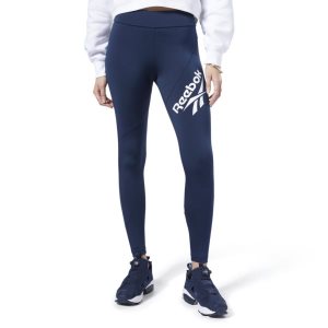 Reebok Classic Vector Leggings Damen - Navy - DE 658-ZJM